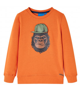 Kids' Sweatshirt Dark Orange 116
