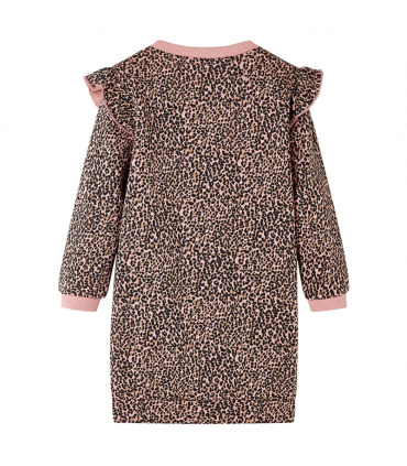 Kids' Sweatshirt Dress Medium Pink 104