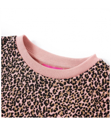 Kids' Sweatshirt Dress Medium Pink 104