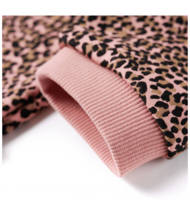 Kids' Sweatshirt Dress Medium Pink 104