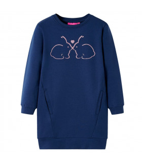 Kids' Sweatshirt Dress Navy 92