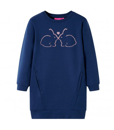 Kids' Sweatshirt Dress Navy 92