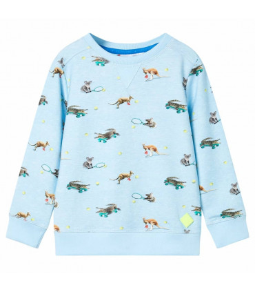 Kids' Sweatshirt Light Blue Melange 104