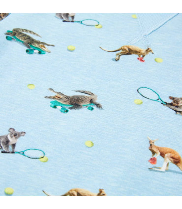 Kids' Sweatshirt Light Blue Melange 116