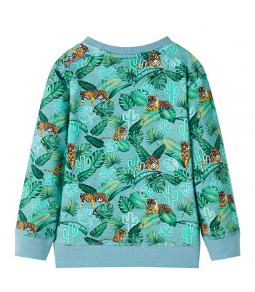 Kids' Sweatshirt Light Green Melange 116