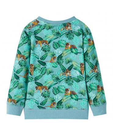 Kids' Sweatshirt Light Green Melange 128