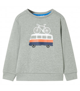 Kids' Sweatshirt Light Khaki Melange 128