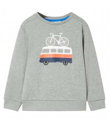 Kids' Sweatshirt Light Khaki Melange 92