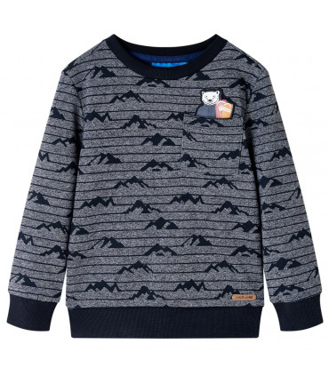 Kids' Sweatshirt Navy Melange 104