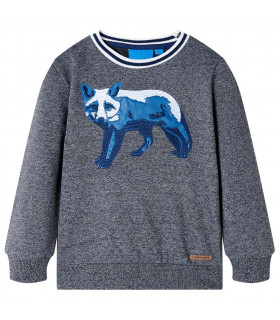Kids' Sweatshirt Navy Melange 128