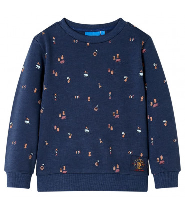 Kids' Sweatshirt Navy Melange 128
