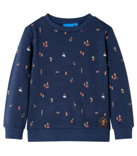 Kids' Sweatshirt Navy Melange 140