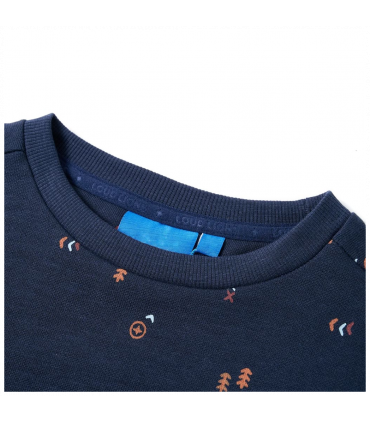 Kids' Sweatshirt Navy Melange 140