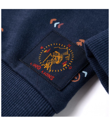 Kids' Sweatshirt Navy Melange 140