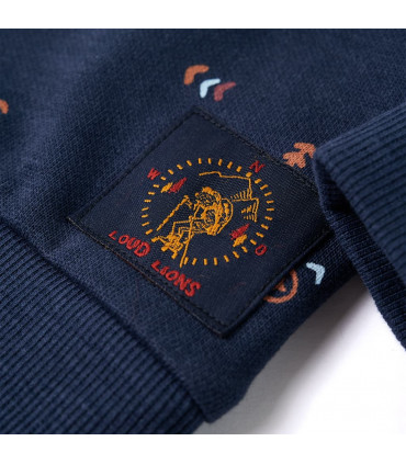 Kids' Sweatshirt Navy Melange 92