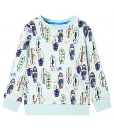 Kids' Sweatshirt Soft Blue Melange 104