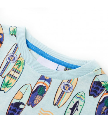 Kids' Sweatshirt Soft Blue Melange 116