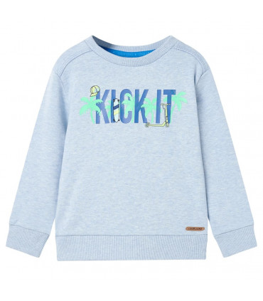 Kids' Sweatshirt Soft Blue Melange 128