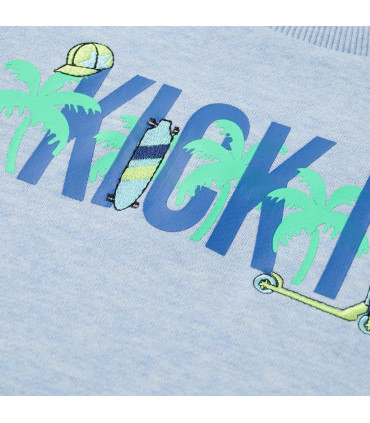 Kids' Sweatshirt Soft Blue Melange 92