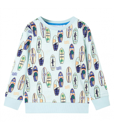 Kids' Sweatshirt Soft Blue Melange 92
