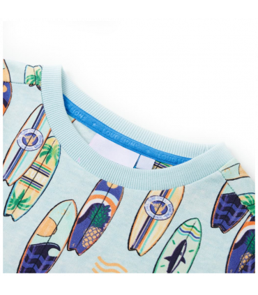 Kids' Sweatshirt Soft Blue Melange 92