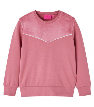 Kids' Sweatshirt Velvet Patchwork Raspberry 104