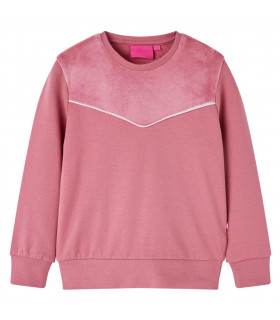 Kids' Sweatshirt Velvet Patchwork Raspberry 116