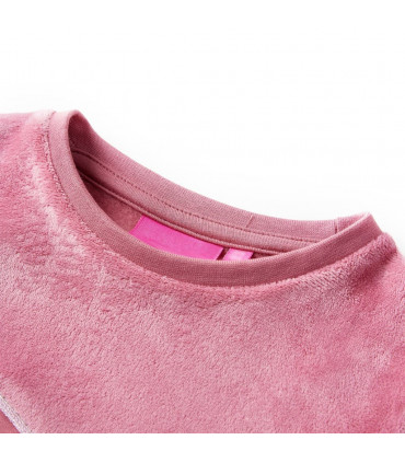 Kids' Sweatshirt Velvet Patchwork Raspberry 116
