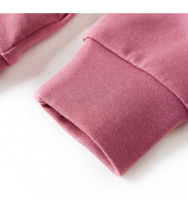 Kids' Sweatshirt Velvet Patchwork Raspberry 116