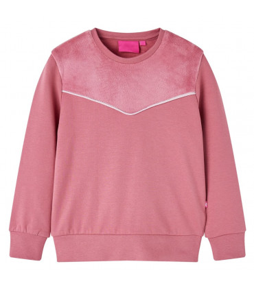 Kids' Sweatshirt Velvet Patchwork Raspberry 92