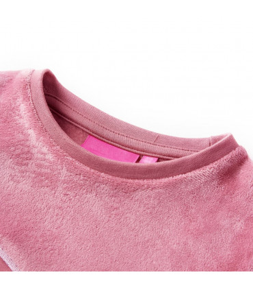 Kids' Sweatshirt Velvet Patchwork Raspberry 92
