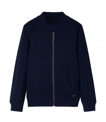 Kids' Sweatshirt with Zip Navy 116
