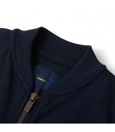 Kids' Sweatshirt with Zip Navy 116