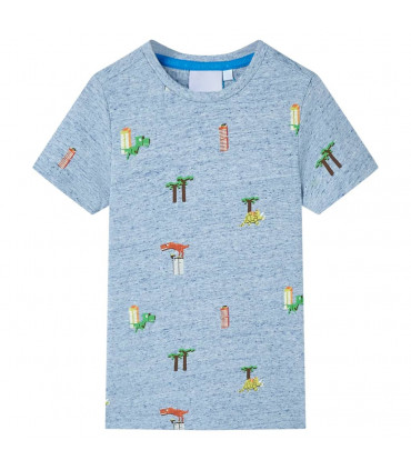 Kids' T-shirt Blue Melange 104