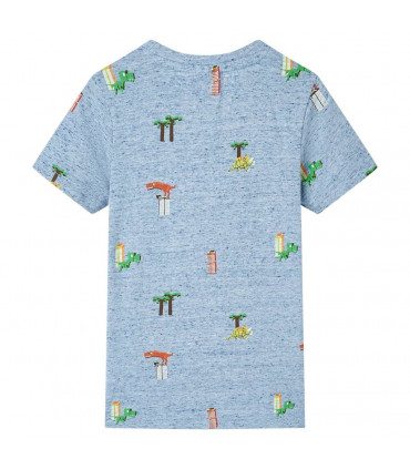 Kids' T-shirt Blue Melange 116