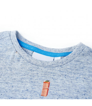 Kids' T-shirt Blue Melange 116