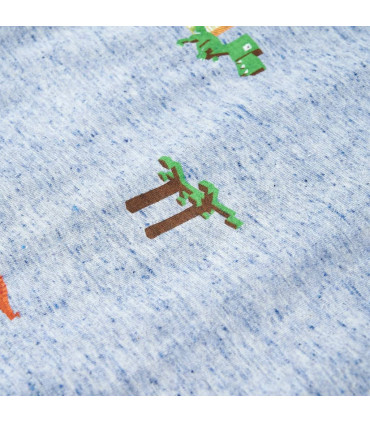 Kids' T-shirt Blue Melange 128