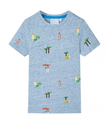 Kids' T-shirt Blue Melange 92