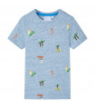 Kids' T-shirt Blue Melange 92