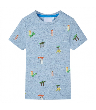 Kids' T-shirt Blue Melange 92