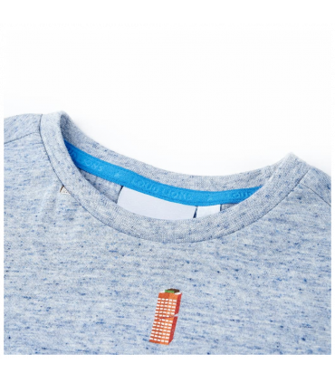 Kids' T-shirt Blue Melange 92