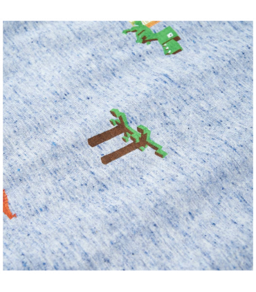 Kids' T-shirt Blue Melange 92