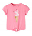 Kids' T-shirt Bright Fluo Pink 116