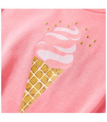 Kids' T-shirt Bright Fluo Pink 116