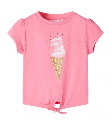 Kids' T-shirt Bright Fluo Pink 128