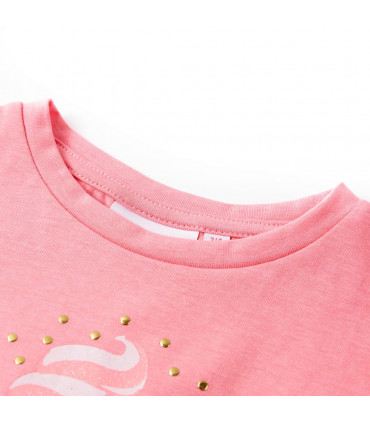 Kids' T-shirt Bright Fluo Pink 128