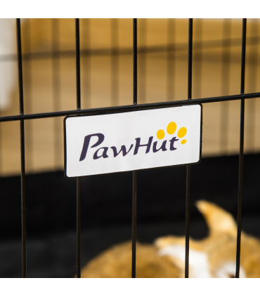 Rabbit Cage Guinea Pig Small Animal Playpen Water Proof Roof Pawhut