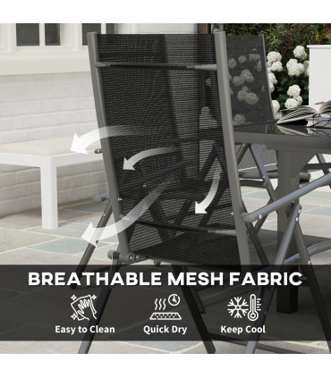 Versatile Seven-Piece Dining Set with Expandable Table for 4-6 People