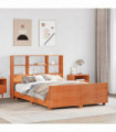 vidaXL Bed Frame without Mattress Wax Brown 120x200 cm Solid Wood Pine