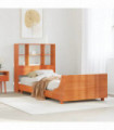 vidaXL Bed Frame without Mattress Wax Brown 90x200 cm Solid Wood Pine